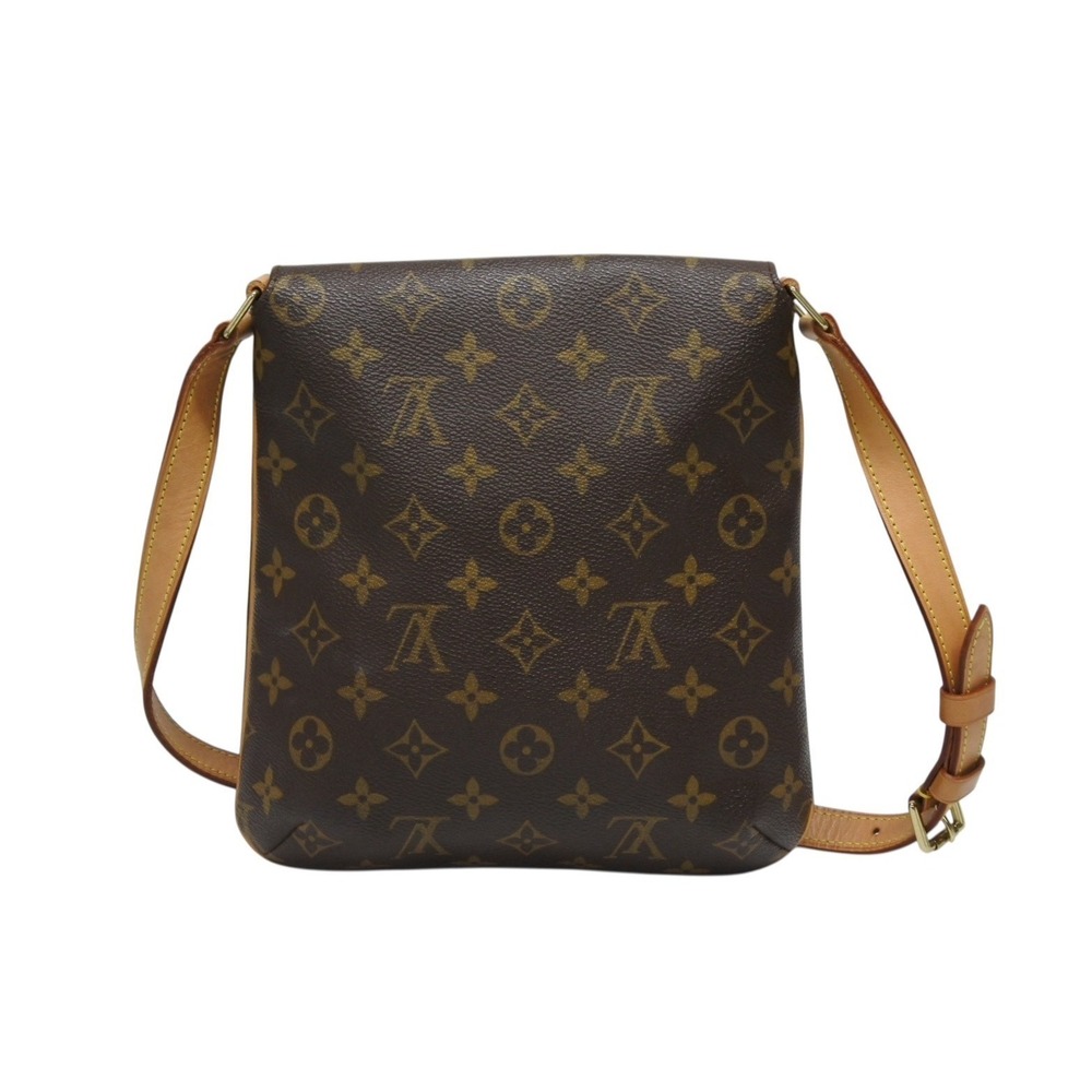 Louis Vuitton leather Leather Salsa Brown Bag tanned Shoulder Musette Monogram - Picture 3 of 9